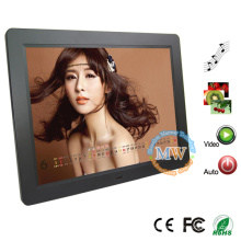 slim 15 inch motion sensor lcd digital frame with advertising